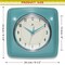 Infinity Instruments Square Retro Turquoise Wall Clock, 9.25 in. 13228TQSE-4103 - alternate 4